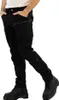 A person wearing black cargo pants and black boots, shown from the waist down. Produktbild-Vorschau