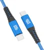USB-C zu USB-C Kabel 480mbps 60W mit Metall Stecker - Blau Produktbild-Vorschau 1