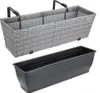 2x Bac à fleurs 11 litres support de montage intérieur Voir les images du produit 1