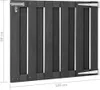 vidaXL Záhradná brána WPC 100 x 80 cm Sivá Náhľad obrázku produktu 5