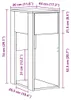 vidaXL Szafka pod komputer z szufladą biała 30x44x74 cm Podgląd zdjęcia produktu 8