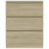 vidaXL Credenza rovere Sonoma 60x35x76 cm materiale a base Anteprima dell’immagine prodotto 4