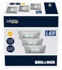 Briloner LED inbouwspots, set van 3, mat nikkel, 5W, 400lm, Productafbeelding-voorbeeld 4
