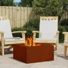 vidaXL Ohniště hnědé 60 x 60 x 30 cm Odolné proti Náhled obrázku produktu 2