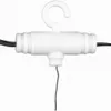 A white hook with wires attached to it, on a white background. Podgląd zdjęcia produktu