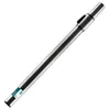 A single silver vacuum cleaner extension tube with a black connection piece, against a white background. Voir les images du produit