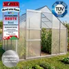 BRAST Gewächshaus Aluminium mit Fundament | 250x250x205cm | Produktbild-Vorschau 1