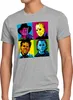 style3 Pop-Art Grusel Herren T-Shirt freddy jasonn michael Produktbild-Vorschau 1