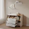 Wickelkommode Livinity Torino Weiß/Goldkraft Eiche mit 3 Produktbild-Vorschau 4
