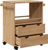 vidaXL Carrello da cucina OTTA 59x45x80 cm in legno di pino Anteprima dell’immagine prodotto 5