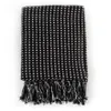 Überwurf Baumwolle Kariert 125x150 cm Schwarz Produktbild-Vorschau 2
