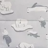 A pattern of polar bears swimming and resting on ice floes. Produktbild-Vorschau