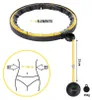 HHM21 Hula Hoop TPE, zwart-geel, met magneten en gewicht, Productafbeelding-voorbeeld 16