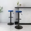 Hochwertig Barhocker 2 Stk. Blau Samt  333147 Produktbild-Vorschau 1