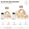 2er Set Foto Clip Lichterkette Warmweiß – 1.5m + 3m LED Produktbild-Vorschau 1