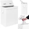 Bambusový koš na prádlo s víkem 100L bílý Náhled obrázku produktu 2