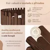 Floranica Obruba na hrob vlnitá dřevěná 100 x 30 cm, Hnědá Náhled obrázku produktu 3