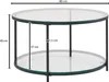 Couchtisch FineBuy Sofatisch Glas Wohnzimmertisch Ø 80 cm Produktbild-Vorschau 3