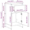 vidaXL Príborník Sonoma 43 x 36 x 75,5 cm Holzwerkstoff Náhľad obrázku produktu 7