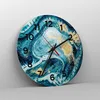 Wanduhr - Rund - Glasuhr - Abstraktion modern - 40x40cm - Produktbild-Vorschau 4