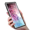 A hand holding a smartphone in a protective case. Produktbild-Vorschau