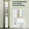 Yaheetech Badezimmerschrank, 20 cm schmaler Badschrank, 180 Produktbild-Vorschau 5