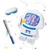 Relaxdays Pinata Astronaut, mit Stab & Maske, Partypinata Produktbild-Vorschau 1