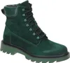 A single green lace-up boot is shown against a white background. Produktbild-Vorschau