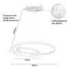 ZMH Lampa wisząca do jadalni Lampa wisząca LED: 40CM Biała Podgląd zdjęcia produktu 5
