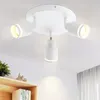 ZMH LED Deckenleuchte Weiß 3 Flammig Deckenbeleuchtung GU10 Produktbild-Vorschau 1