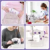 Mini šijací stroj Led podsvietený prenosný 2 režimy + Náhľad obrázku produktu 10