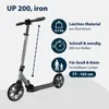 HUDORA Scooter Up 200 - Geräuscharmer Aluminium-Roller für Produktbild-Vorschau 2