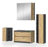 Badmöbel-Set Vicco Edelin Anthrazit/Artisan-Eiche 4-teilig, Produktbild-Vorschau 1
