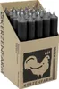 Stabkerzen aus Paraffin, 180/22 mm, Schwarz, KERZENFARM Produktbild-Vorschau 2