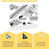 Solar Halterung Ziegeldach Montageset mit Klemmen Schwarz Produktbild-Vorschau 10