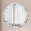 Ø100cm Spiegel - Glasrahmen mit Aufdruck - Wandspiegel Produktbild-Vorschau 1