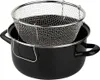 NAVA Marmite en émail avec tamis pour friture - 4l Voir les images du produit 5