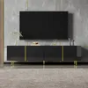 Flieks TV-Schrank mit 4 Türen, 170 cm auf goldenen Beinen, Produktbild-Vorschau 1