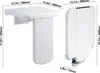 SucceBuy Siège de douche pliable en ABS, 15,7 x 16,7 pouces Voir les images du produit 8