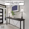 IvoQ Stoliki konsolowe - Zestaw 2 szt. - Czarny - Wąskie Podgląd zdjęcia produktu 3