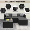 Zestaw ogrodowy Yaheetech, 5-częściowy zestaw mebli Podgląd zdjęcia produktu 6