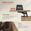 WOLTU Couchtisch höhenverstellbar, 2 Schubladen, 1 offenes Produktbild-Vorschau 8