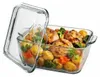 Borcam Backform quadratisch mit Glasdeckel, Ofen & Airfryer Produktbild-Vorschau 2