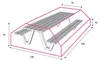 Outdoor Covers Picknicktisch Schutzhülle | 185 x 190 x 70 Produktbild-Vorschau 1