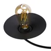 ZMH lampa sufitowa czarna vintage E27 z 4 płomieniami Podgląd zdjęcia produktu 5