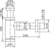 Mexen sifone semicerchio per lavabo, oro rosa - 79950-60 Anteprima dell’immagine prodotto 2