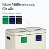 Deleca Mülleimer 60L 2x30L, Abfalltrennung Treteimer mit Produktbild-Vorschau 9