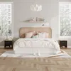 Relaxdays, set di 2 comodini, con cassetto e ripiano Anteprima dell’immagine prodotto 2