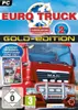 The cover art for the video game Euro Truck Simulator 2 Gold Edition, featuring a red truck and game title. Produktbild-Vorschau