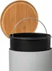 Mülleimer NATUREO, 30 L, Metall, weiß Produktbild-Vorschau 4